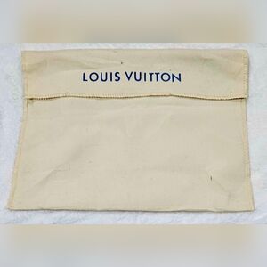 LOUIS VUITTON Empty Gift Flap Blue Dust Bag Cover Replacement Envelope Protector